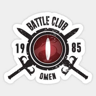 EYE of Thunder - Battle Club 1985 Vintage CREST Sticker